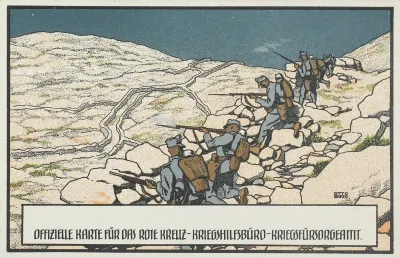 Offizielle Karte Fur Das Rote Kreuz Kriegshilfsburo Kriegsfursorgeamt
