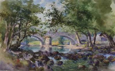 Old Bridge Near Bettws Y Coed North Wales