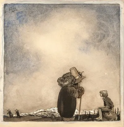 Old Man Talking To A Boy