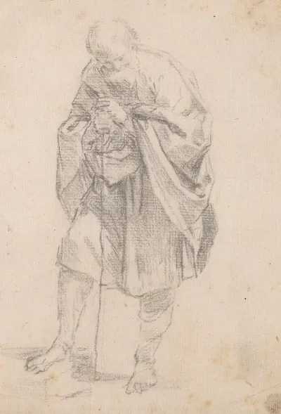 Old Man With Cane