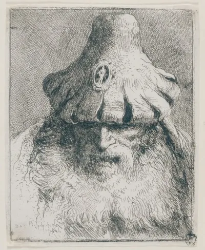 Old Man With Conical Hat