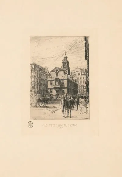 Old State House Boston 1880