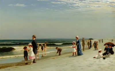 On The Beach At Coney Island