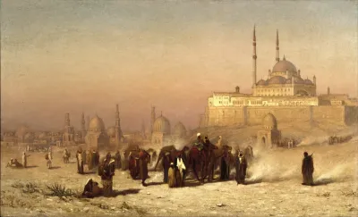 On The Way Between Old And New Cairo Citadel Mosque Of Mohammed Ali And Tombs Of The Mamelukes
