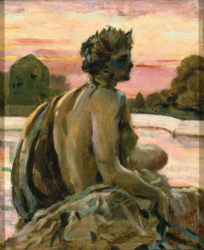 One Of The Figures At The Parterre Deau