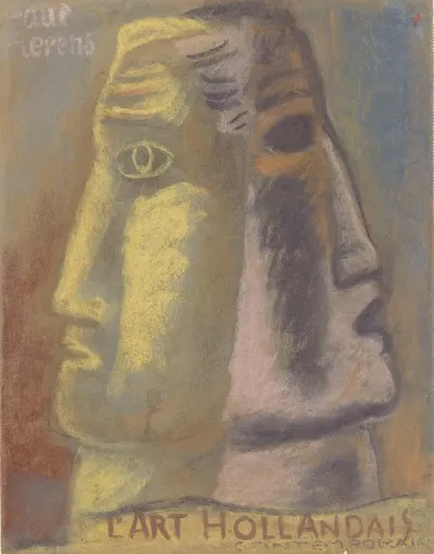 Ontwerpschets Voor Paul Fierens Lart Hollandais Contemporain 2