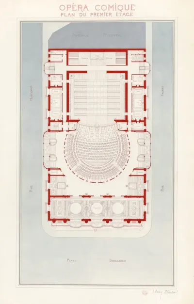 Opera Comique Plan Du Premier Etage