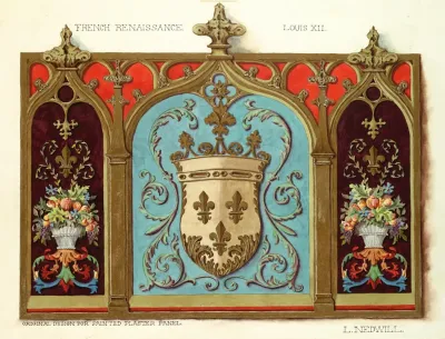 Original Design For Painted Plaster Panel