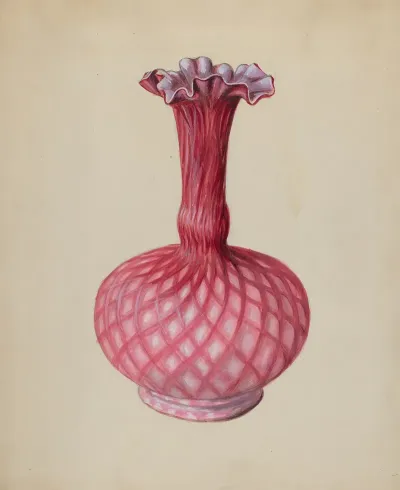 Ornamental Ruby Vase