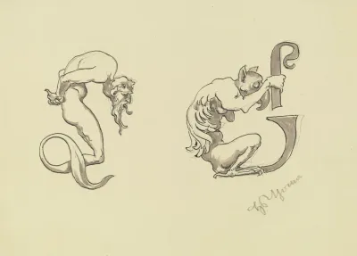 Ornamentale Buchstaben Ld