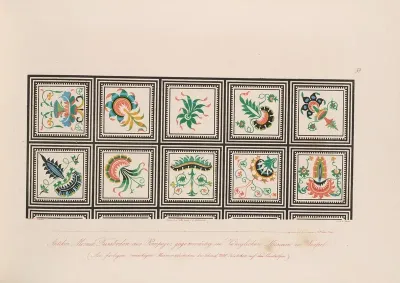 Ornamente Aller Klassischen Kunst Epochen Nach Den Originalien In Ihren Eigenthümlichen Farben Pl 058