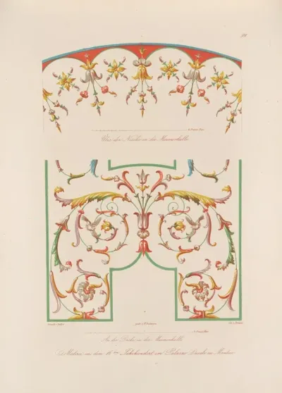 Ornamente Aller Klassischen Kunst Epochen Nach Den Originalien In Ihren Eigenthümlichen Farben Pl 099