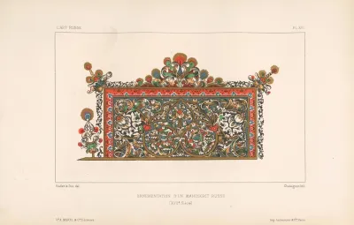 Ornementation dun manuscrit russe xviie siecle