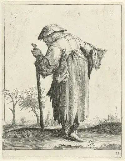 Oude Bedelaarster