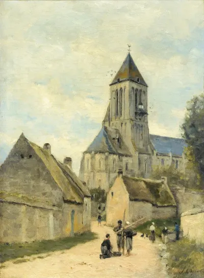 Ouistreham Church In Normandy