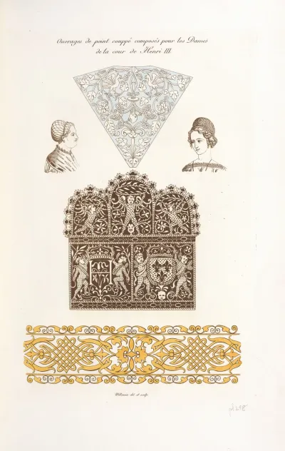 Ouvrages De Point Couppe Composes Pour Les Dames De La Cour De Henri Iii
