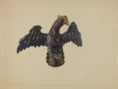Pa German Eagle Figure
