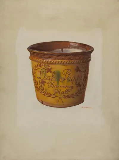 Pa German Flower Vase