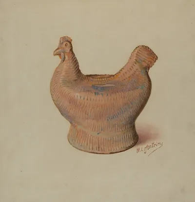 Pa German Pottery Bank