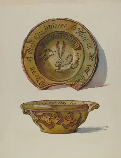 Pa German Shaving Basin 3