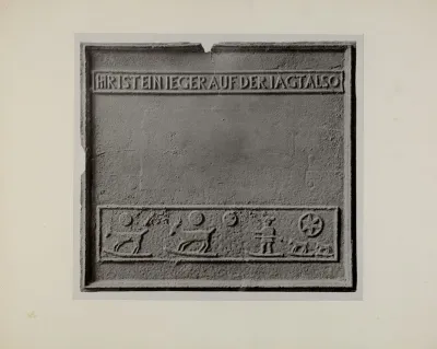 Pa German Stove Plate 13