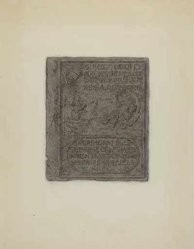 Pa German Stove Plate 20