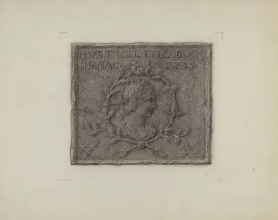 Pa German Stove Plate 23
