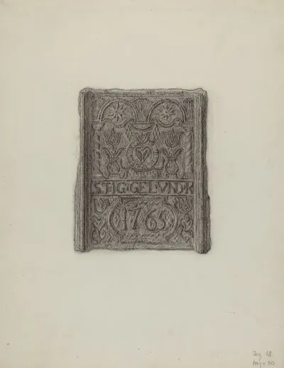Pa German Stove Plate 24