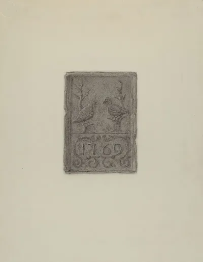 Pa German Stove Plate 25