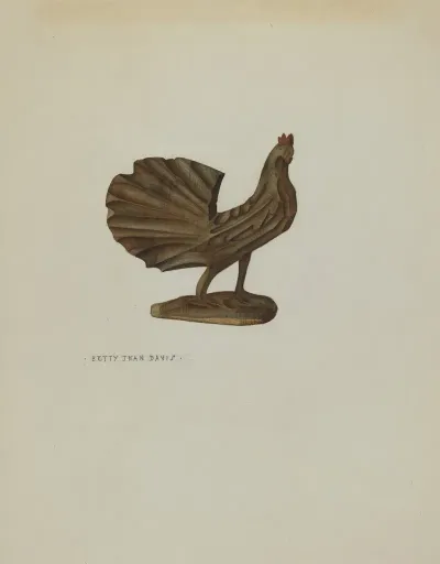 Pa German Toy Rooster