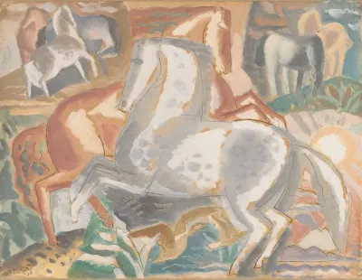 Paarden In Landschap