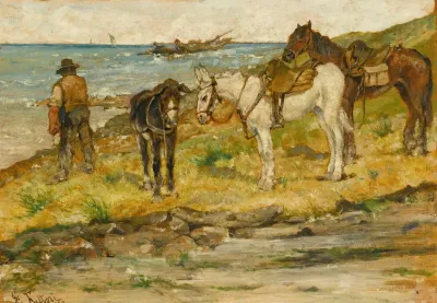 Paesaggio Con Cavalli