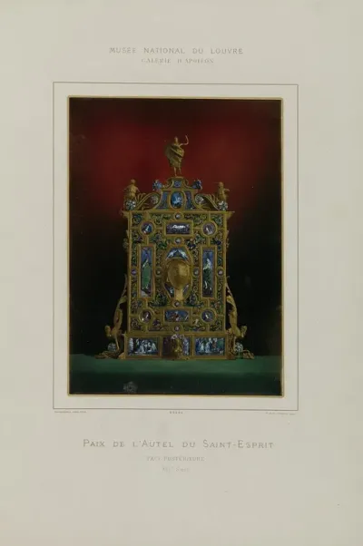 Paix De Lautel Du Saint Esprit Face Posterieure Xvie Siecle