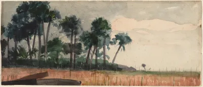 Palm Trees Red