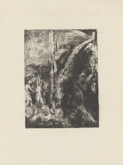 Pan Et Bacchante Le Bras Leve