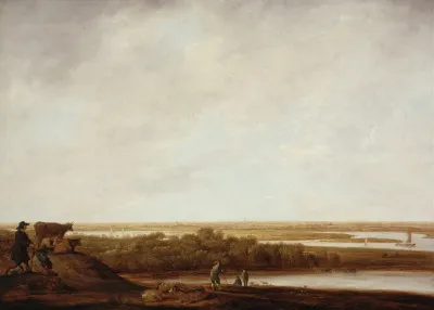 Panoramic Landscape With Shepherds