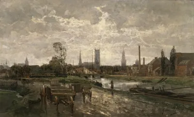 Panoramisch Gezicht Op Gent