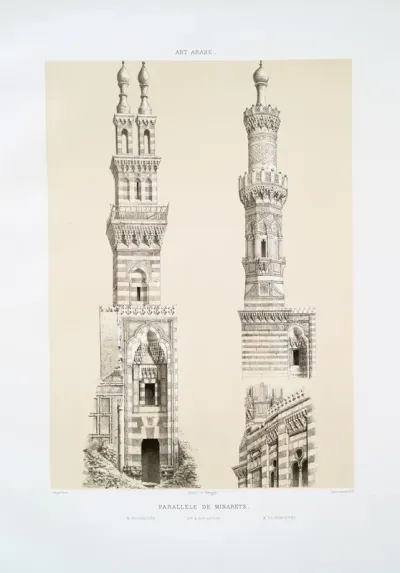 Parallele De Minarets M Naceriyey M El Bordeyny Xve Xviie Siecles