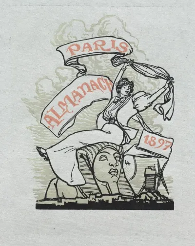 Paris Almanac 1897 Back Cover