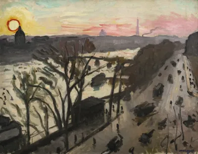 Paris Quai Du Louvre Soleil Dhiver