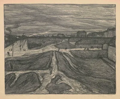Pariser Vorstadtlandschaft