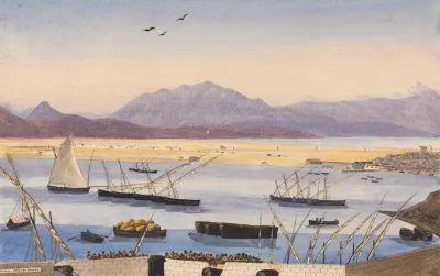 Part Of The Bay Of Gibraltar The Spanish Lines