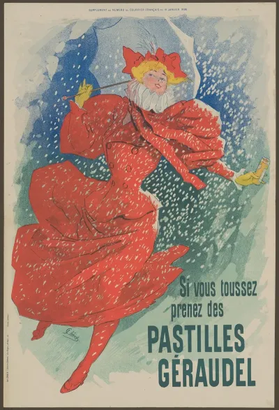 Pastilles Geraudel Frau Mit Regenschirm