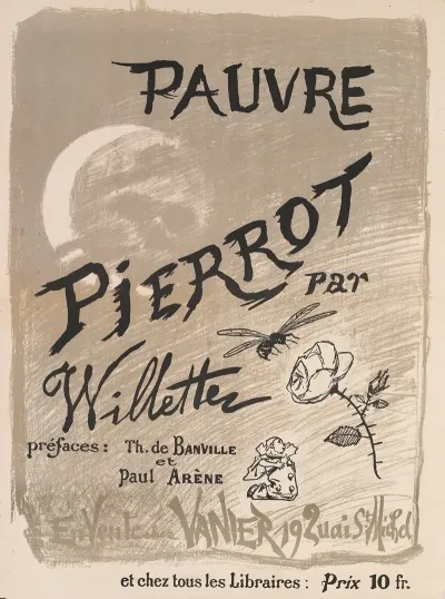 Pauvre Pierrot Par Willette Prefaces Th De Banville Et Paul Arene En Vente Chez Vanier 19 Quai St Michel Et Ch