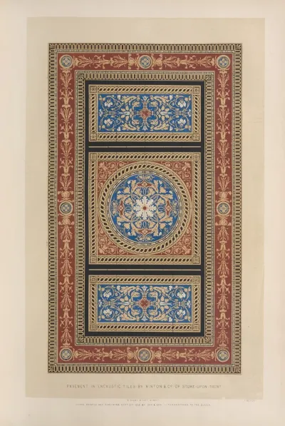 Pavement In Encaustic Tiles
