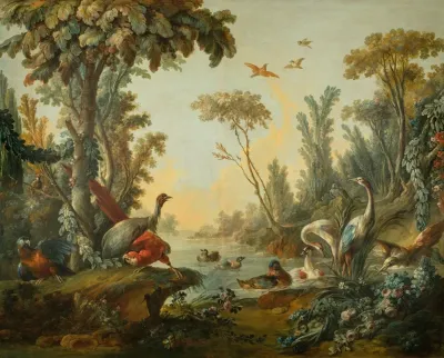 Paysage Aux Echassiers