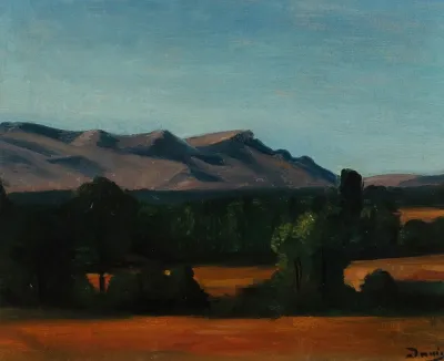 Paysage De Provence Le Mont Olympe