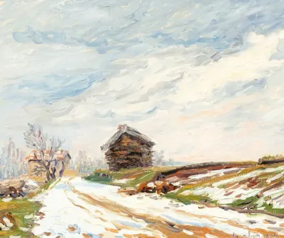 Paysage Dhiver Moret