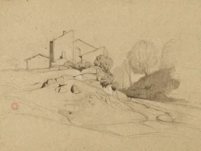 Paysage Maison Sur Un Promontoire