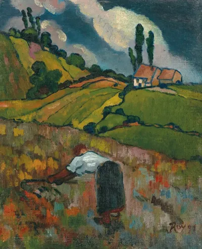 Paysanne A La Moisson